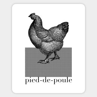 Pied-de-Poule Sticker